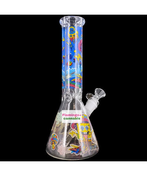 OG Original 10" 5mm Trippy Sponge Beaker Bong Goo Lagoon