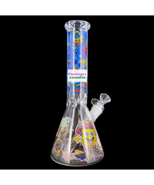 OG Original 10" 5mm Trippy Sponge Beaker Bong Goo Lagoon