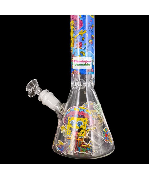 OG Original 10" 5mm Trippy Sponge Beaker Bong Goo Lagoon
