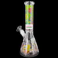 OG Original 10" 5mm Trippy Sponge Beaker Bong Jellyfish Fields