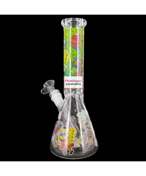OG Original 10" 5mm Trippy Sponge Beaker Bong Jellyfish Fields