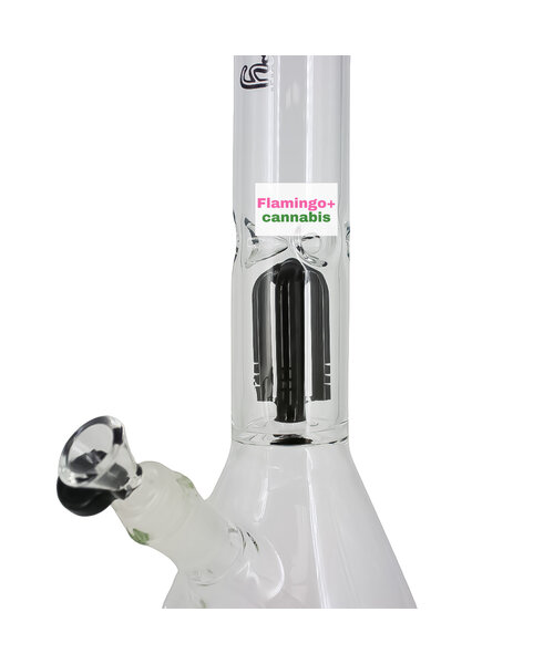 Blueberry Glass 16" 4-Arm Tree Perc Beaker Bong Black