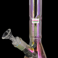 12" Iridescent 5-Arm Tree Perc Beaker Bong