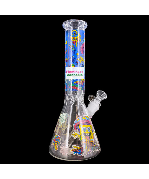 OG Original 10" 5mm Trippy Sponge Beaker Bong Goo Lagoon