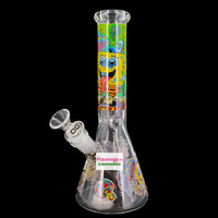 OG Original 10" 5mm Trippy Sponge Beaker Bong Jellyfish Fields