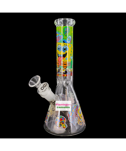 OG Original 10" 5mm Trippy Sponge Beaker Bong Jellyfish Fields