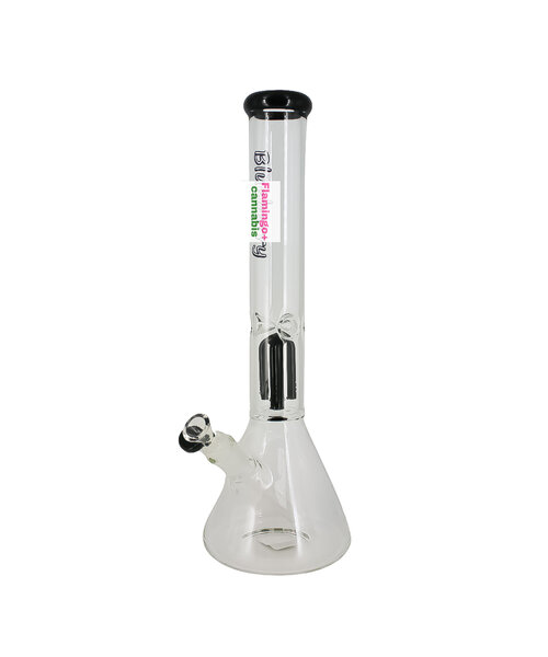 Blueberry Glass 16" 4-Arm Tree Perc Beaker Bong Black