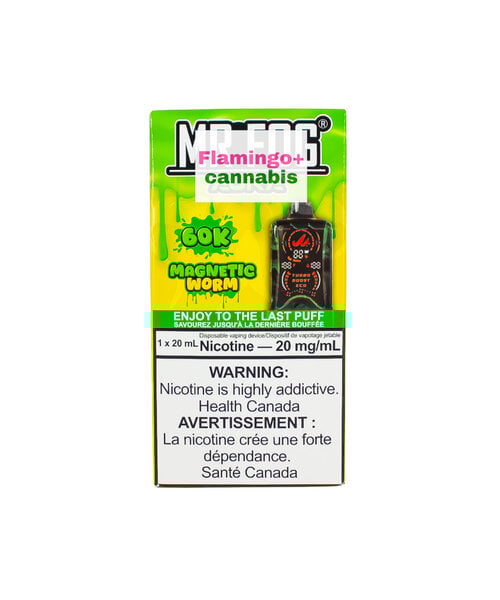Mr Fog AURA 60k Puff Rechargeable Disposable MB Magnetic Worm
