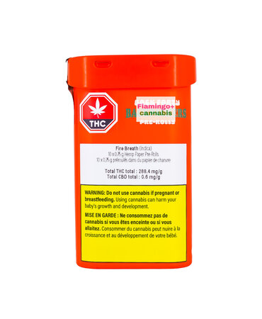 back forty Back Forty BackPackers Fire Breath Hemp Paper Indica Pre-Rolls 10X0.75G