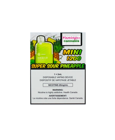 OXBAR OXBAR Mini 1200 Puff Disposable MB Super Sour Pineapple OXBAR OXBAR Mini 1200 Puff Disposable MB Super Sour Pineapple