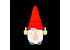 Lit Silicone Lit Silicone 6" No Fux Gnome Water Pipe Red & Blue