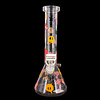 Red Eye Glass 12" Smiley Shrooms Beaker Bong