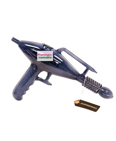 Smoke Arsenal Arsenal Glass 5" 14mm Ray Gun Glass Bong Smoke Smoke Arsenal Arsenal Glass 5" 14mm Ray Gun Glass Bong Smoke