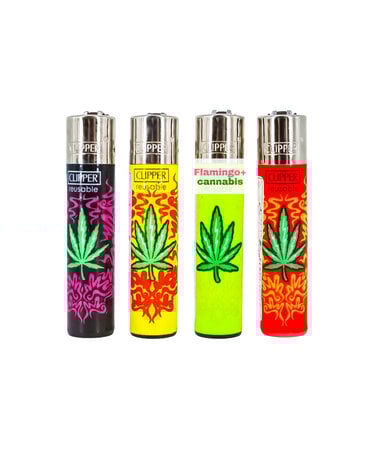 Clipper Clipper Refillable Lighter Renzo Leaves Design Clipper Clipper Refillable Lighter Renzo Leaves Design