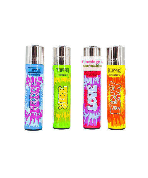 Clipper Refillable Lighter Tie Dye Design