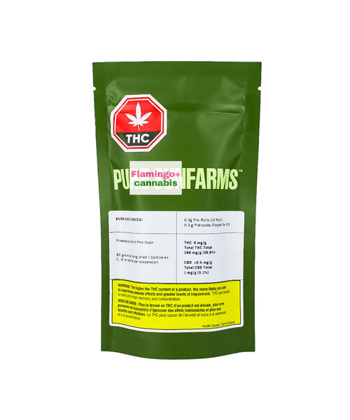 Pure Sun Farms Kush God Indica Pre-Rolls 10X0.35G
