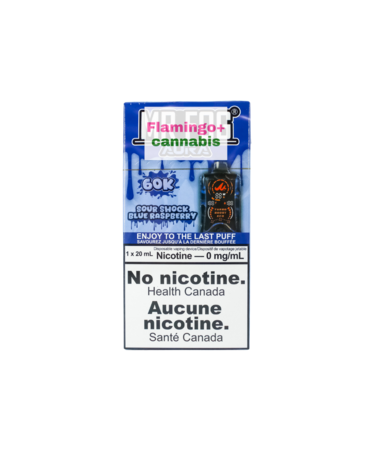 Mr Fog Mr. Fog Aura Rechargeable Disposable 60k Puff ZERO NICOTINE MB Sour Shock Blue Raspberry