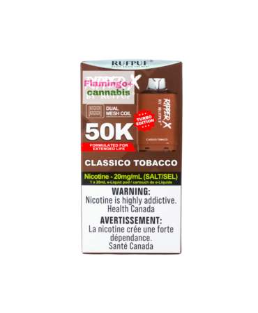 Rufpuf RufPuf Ripper-X Pre-Filled Pod 50k Puff MB Classico Tobacco Rufpuf RufPuf Ripper-X Pre-Filled Pod 50k Puff MB Classico Tobacco