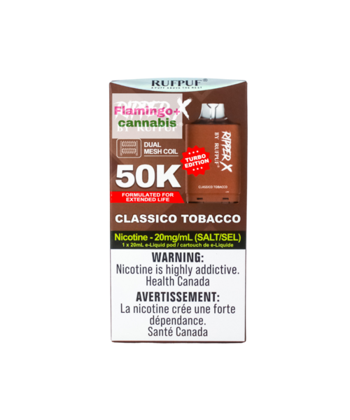 RufPuf Ripper-X Pre-Filled Pod 50k Puff MB Classico Tobacco