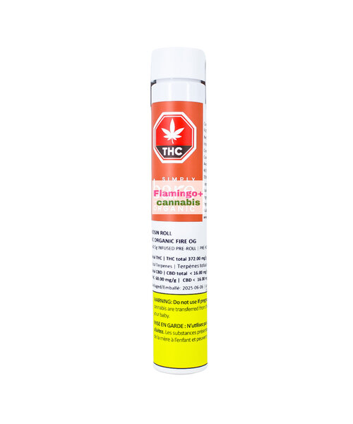 Simply Bare  BC Organic Fire OG Rosin Roll Infused Pre-Roll 1X0.5G