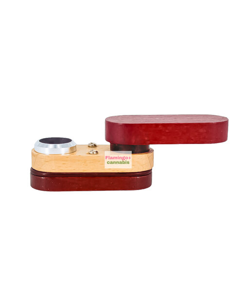 3" Twist-Out Wood & Anodized Metal Pipe