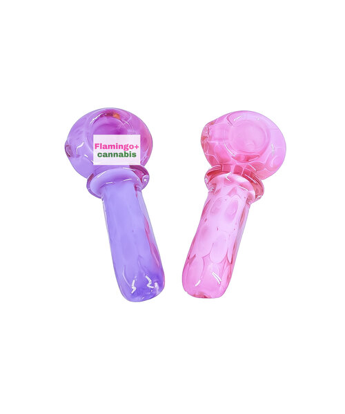 3.75" Pastel Bubbles Spoon Pipe (Assorted)