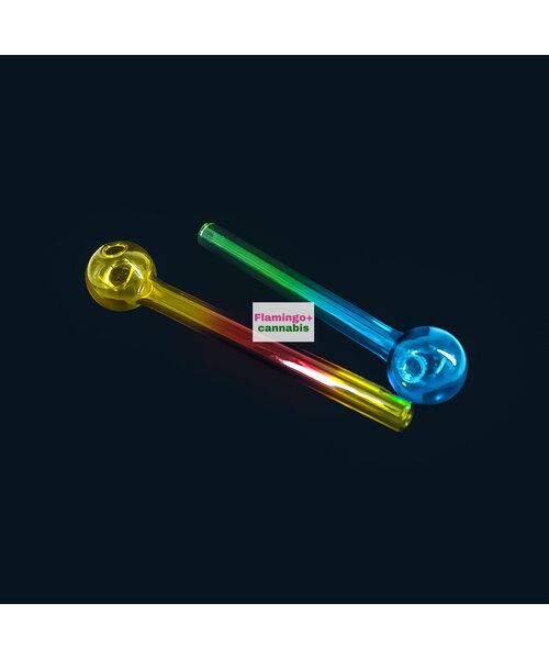 Bubble Glass Pipe W/Stem (Assorted)