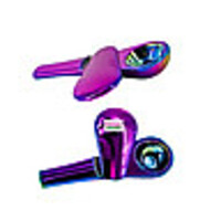 Metal Slide-Covered Spoon Pipe