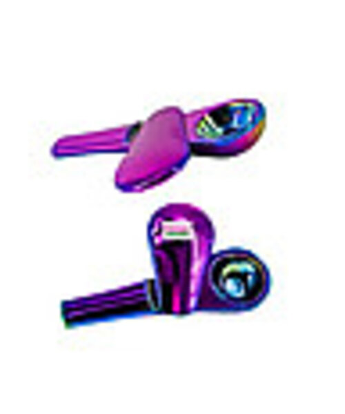 Metal Slide-Covered Spoon Pipe