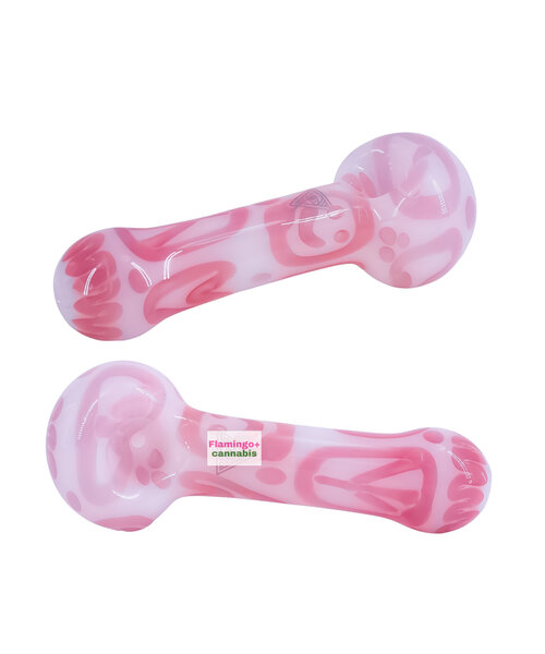 Red Eye Tek 4.5" Peace Love & Happiness Spoon Pipe