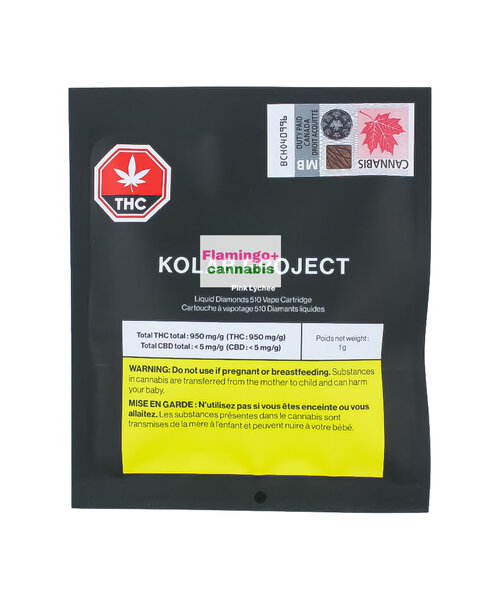Kolab Project Pink Lychee Indica Liquid Diamonds Cartridge 1G