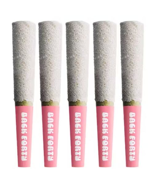 Back Forty Strawberry Pink Diamond Hybrid Infused Pre-Rolls 5X0.5G