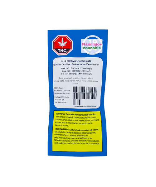 1964 Blue Dream FSE Resin Sativa Cartridge 1G