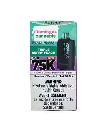 Ripper-X RufPuf Ripper-X Pre-Filled Pod 75k Puff MB Triple Berry Peach