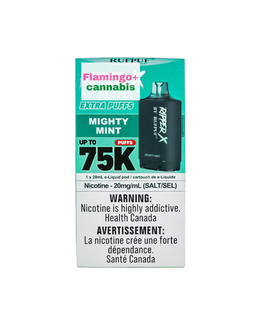 Ripper-X RufPuf Ripper-X Pre-Filled Pod 75k Puff MB Mighty Mint Ripper-X RufPuf Ripper-X Pre-Filled Pod 75k Puff MB Mighty Mint