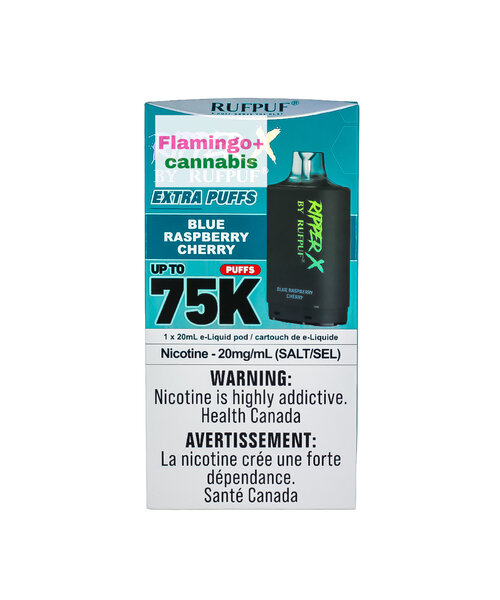 RufPuf Ripper-X Pre-Filled Pod 75k Puff MB Blue Raspberry Cherry