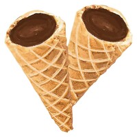A HA! Milk Chocolate Live Rosin Waffle Cone Tips 2X5MG
