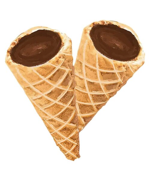 A HA! Milk Chocolate Live Rosin Waffle Cone Tips 2X5MG