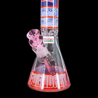 Legendary Glass 16" 9mm Colored Grid Beaker Bong