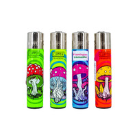 Clipper Refillable Lighter Psycho Mushrooms Design