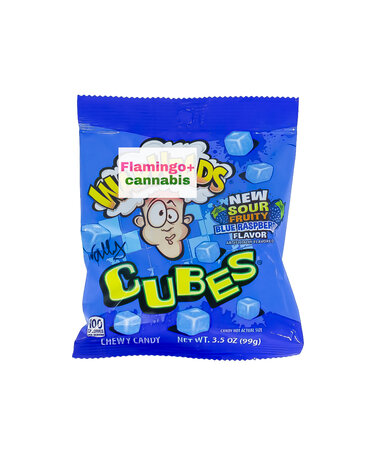 ExoSweet Misc. Warheads Sour Blue Razz Cube Gummies