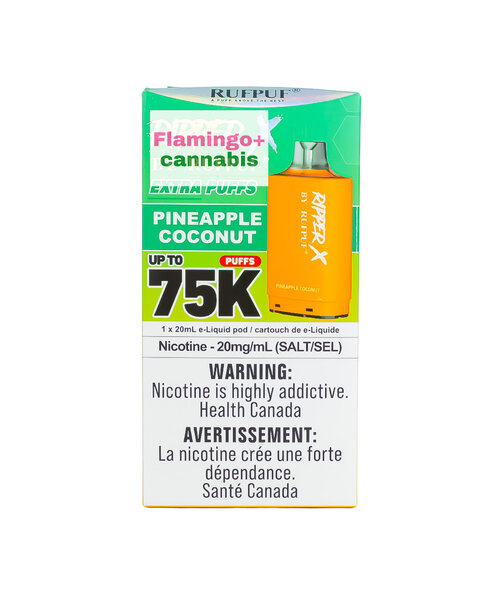 RufPuf Ripper-X Pre-Filled Pod 75k Puff MB Pineapple Coconut