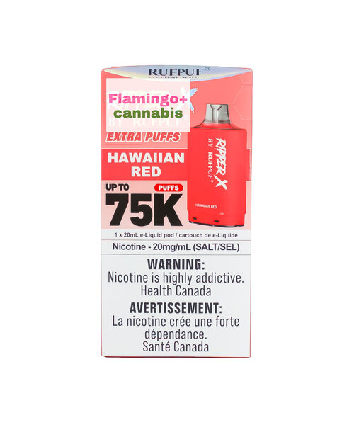 RufPuf Ripper-X Pre-Filled Pod 75k Puff MB Hawaiian Red