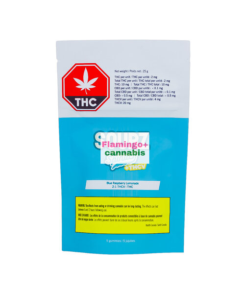 Spinach Feelz THC + THCV Bluerasp Lemonade Gummies 5X2MG