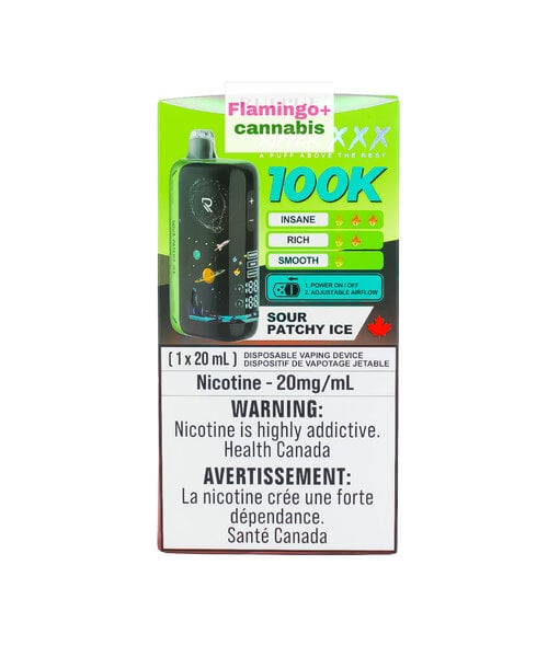 RufPuf Ripper XXX 100k Puff Rechargeable Disposable MB Sour Patchy Ice