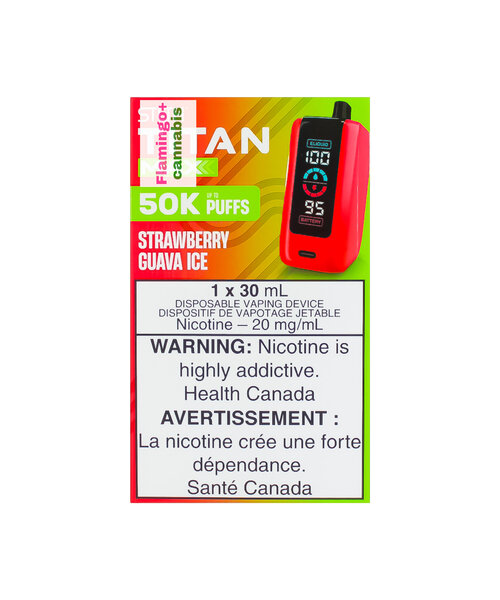 STLTH Titan Max 50k Puff Rechargeable Disposable MB Strawberry Guava Ice