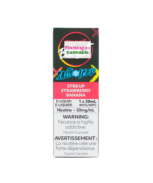 Flavour Beast Salts Str8 Up Strawberry Banana Iced 30mL 20mg MB