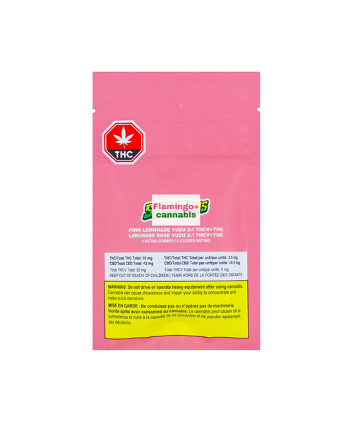 SHRED EMS Pink Lemonade Yuzu THCV Gummies 2X5MG