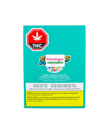 Shred'Ems Shred'Ems Party Pack Shark Attack Max10 Sativa Gummies 10X10MG Shred'Ems Shred'Ems Party Pack Shark Attack Max10 Sativa Gummies 10X10MG