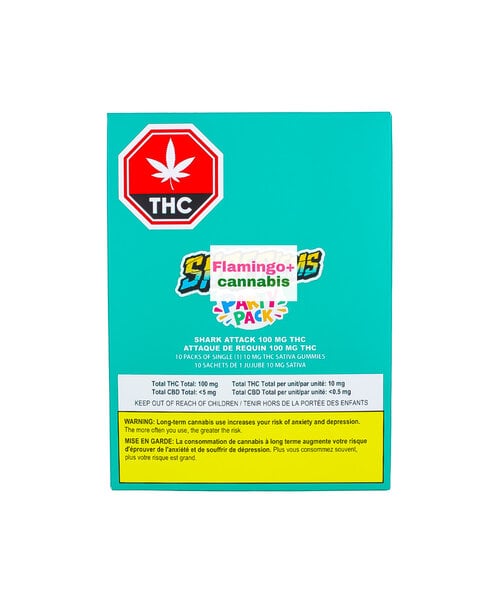Shred'Ems Party Pack Shark Attack Max10 Sativa Gummies 10X10MG